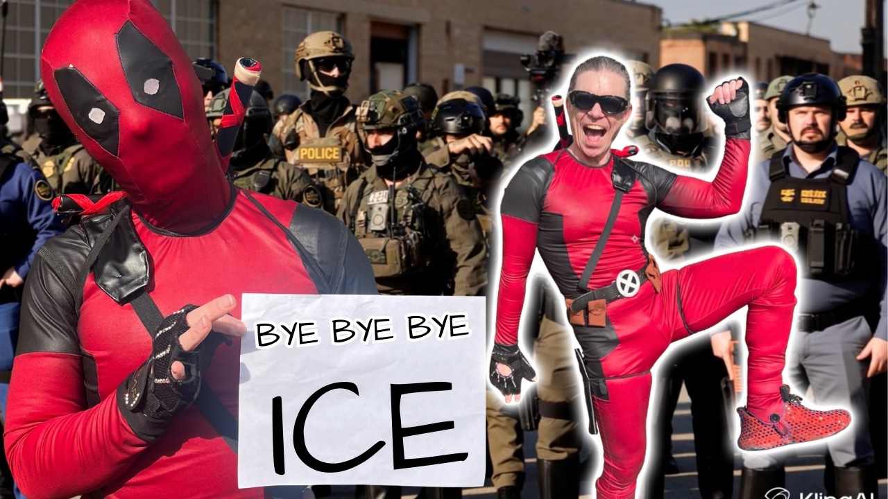 Дэдпул против ICE — мне удалось заставить 100 незнакомцев танцевать «Пока-пока» в знак протеста п...