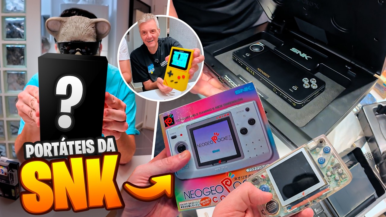 PORTÁTEIS SNK DE TIRAR O FÔLEGO E OPEN BOX DE UM LACRADO!