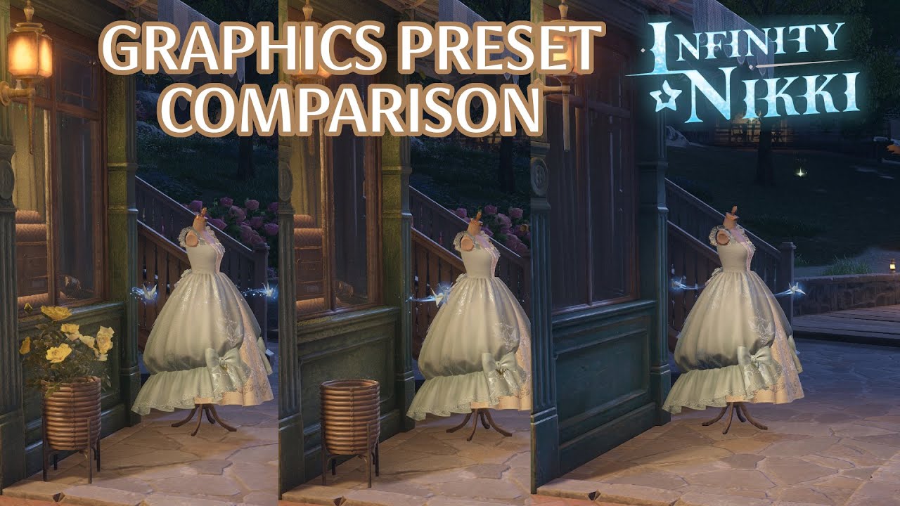 INFINITY NIKKI - Graphics comparison (ALL PRESETS on PC vs PS5)
