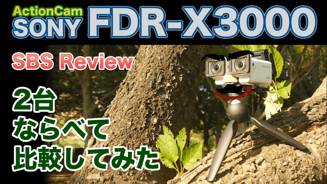 Два SONY FDR-X3000 рядом для сравнения настроек / Япония