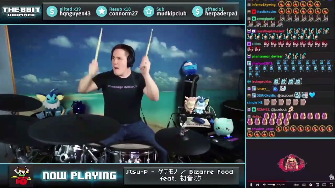 The8BitDrummer plays Bizarre Food by Utsu-P feat. Hatsune Miku