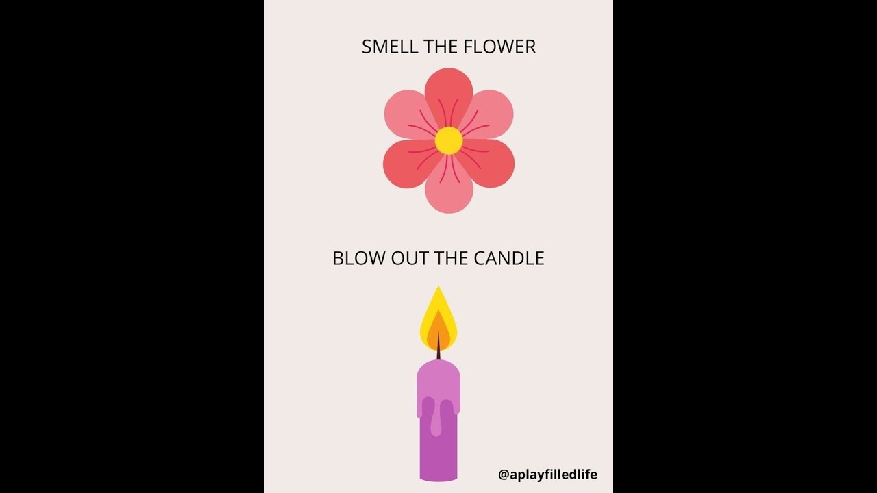 Smell the flower - Blow out the candle visualization