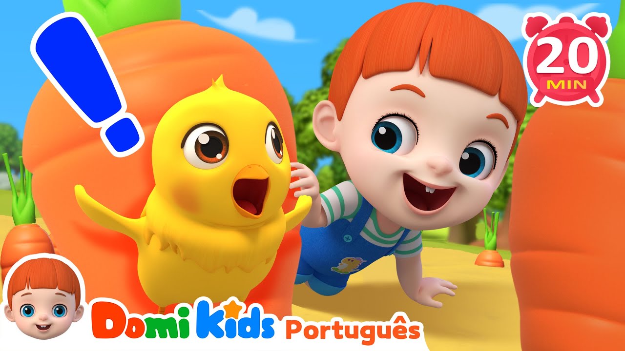 Cinco Pintinhos | Canções De Animais | Rimas Infantis E Desenhos Animados | Domi Kids