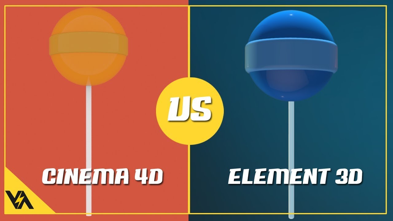 Lolipop - CINEMA 4D vs ELEMENT 3D