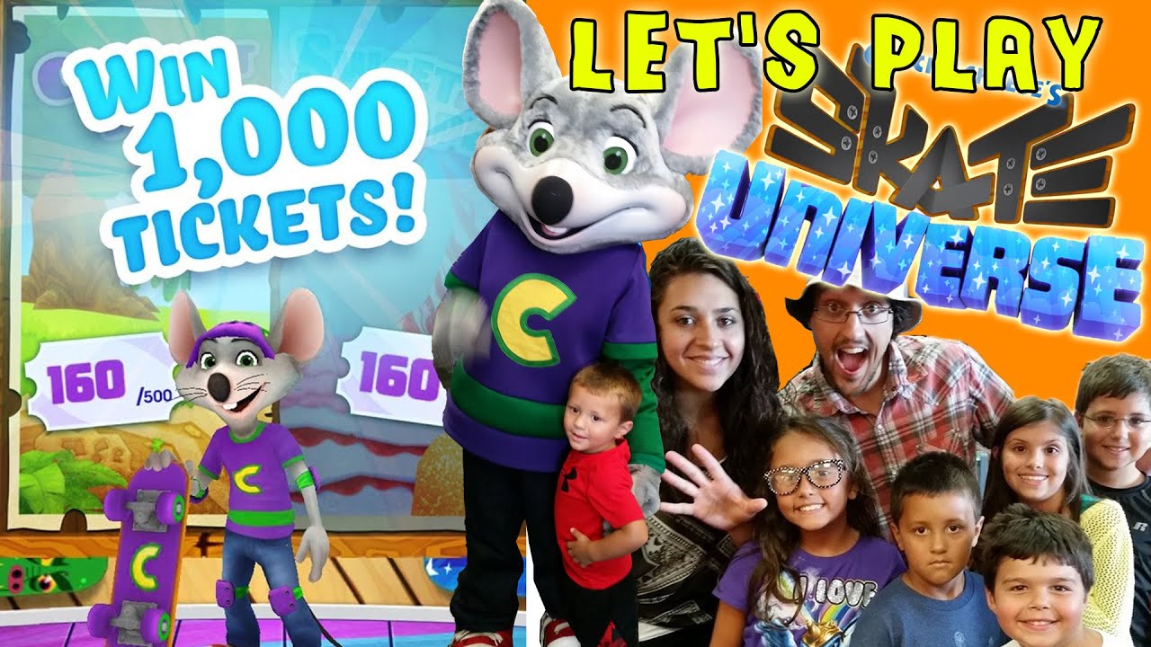 Win 1000 Билеты бесплатно! Давайте играть Chuck E. Cheese Skate Universe ж / Fan Meet & Greet !!