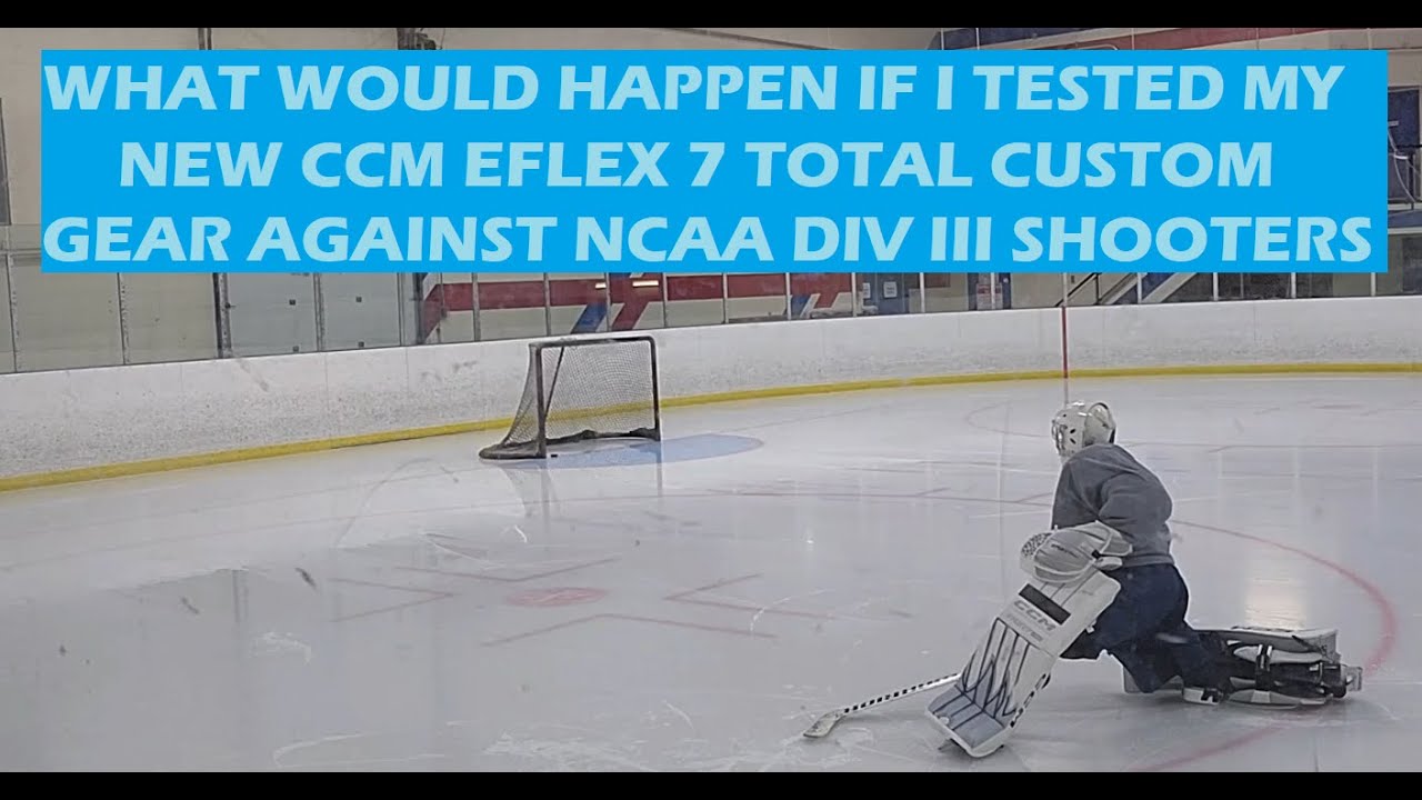 CCM E-Flex 7 Goalie Pads 590 Catcher Blocker On-Ice Testing Got Hockey