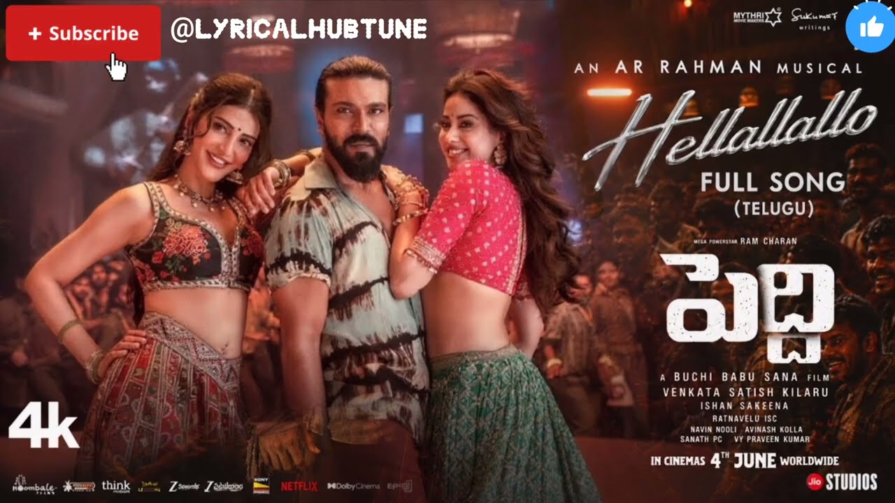 Hellallallo ❤️ | Peddi | Ramcharan | Janhvi Kapoor | Shruti Haasan | #love #trending #trendingvideo 