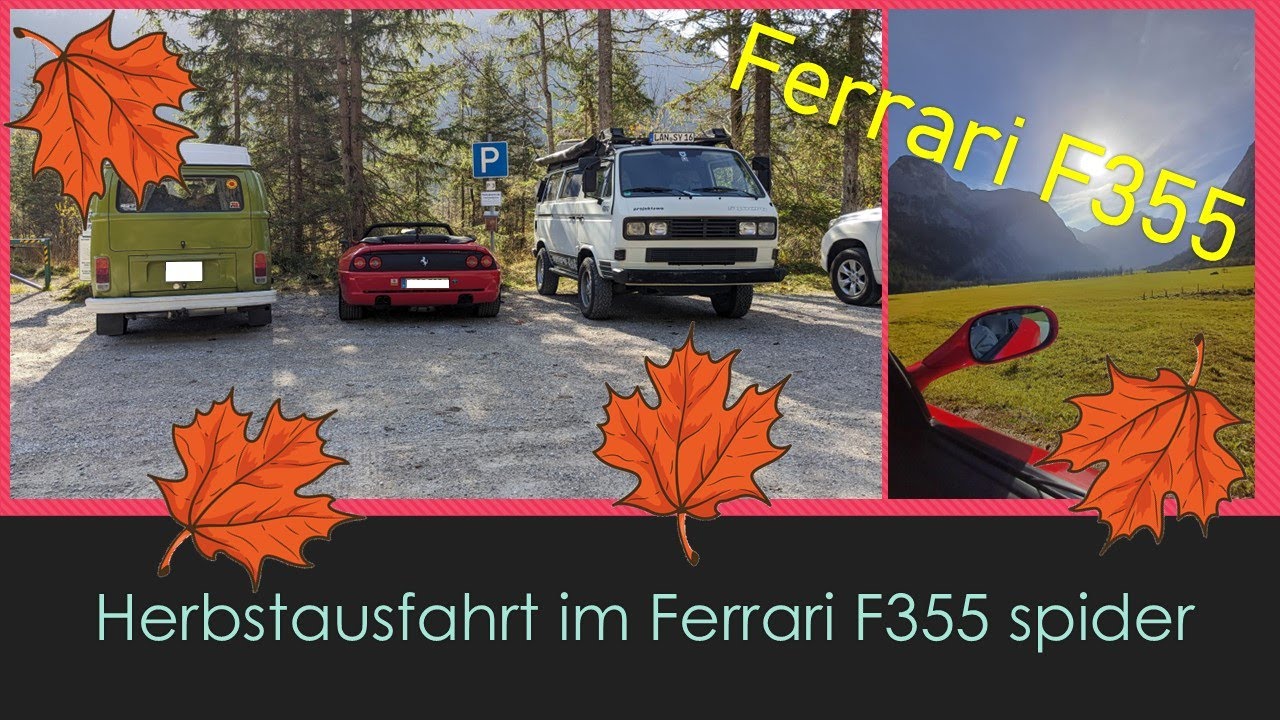 Herbstausfahrt im Ferrari F355