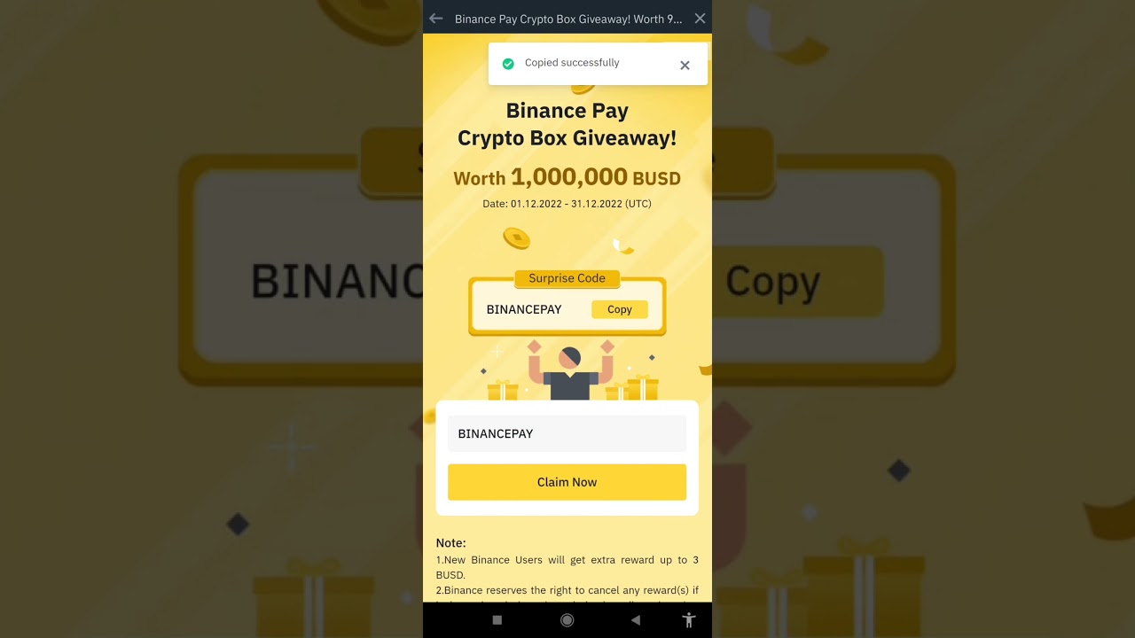 Free BUSD from Binance