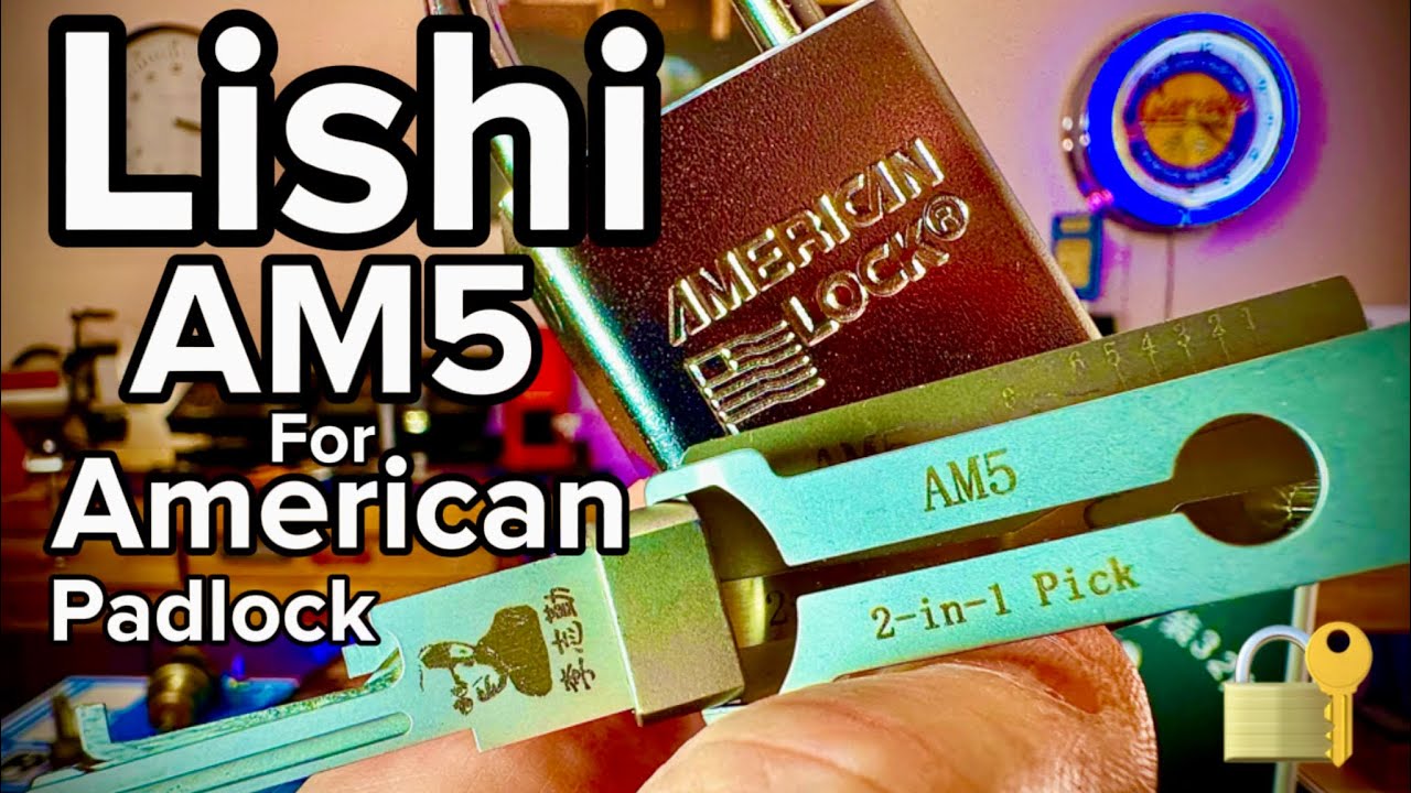Tips on using Lishi: AM3 AM5 AM7 Lock Picks to open American Padlocks Fast #locksport 