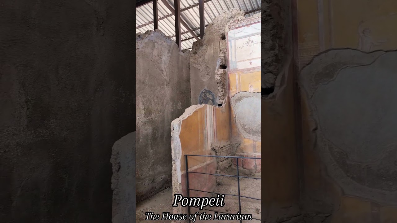 House of the Lararium: Pompeii #Pompeii #PompeiiRuins #RomanHistory #AncientPompeii #HistoricSites