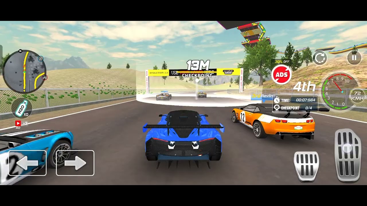 Drawing simulator game 3D race car policy 