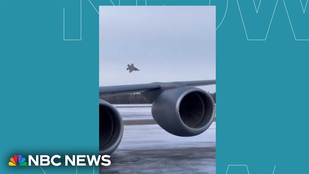 Video captures Air Force F-35 fighter jet crash at Alaska base