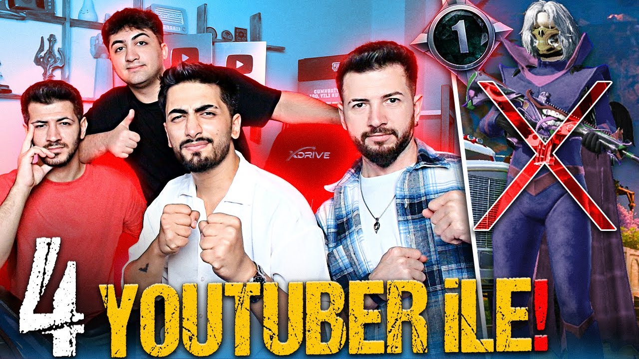 4 YOUTUBER 1 KOLEKSİYON HESAP A&Ccedil;IP FULLEDİK! #1 | PUBG Mobile
