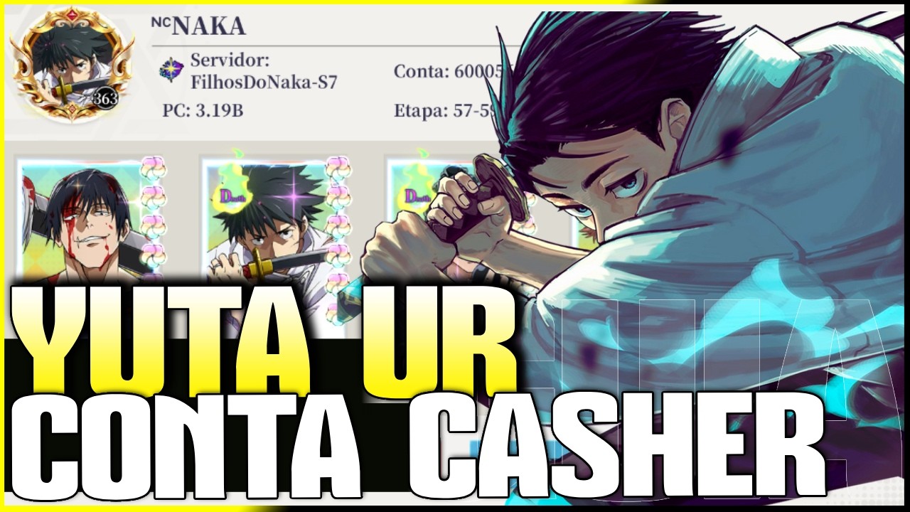 REVIEW CONTA NAKA UR YUTA 15 DIAS DE SERVIDOR | Rei do Jujutsu