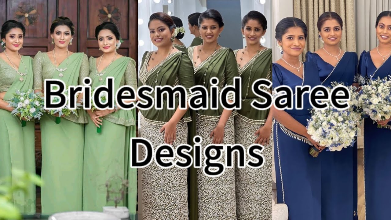 Bridesmaid Saree Designs || Bridesmaid Saree || Bridesmaid || Sri Lanka || Saree @CakebyAshii