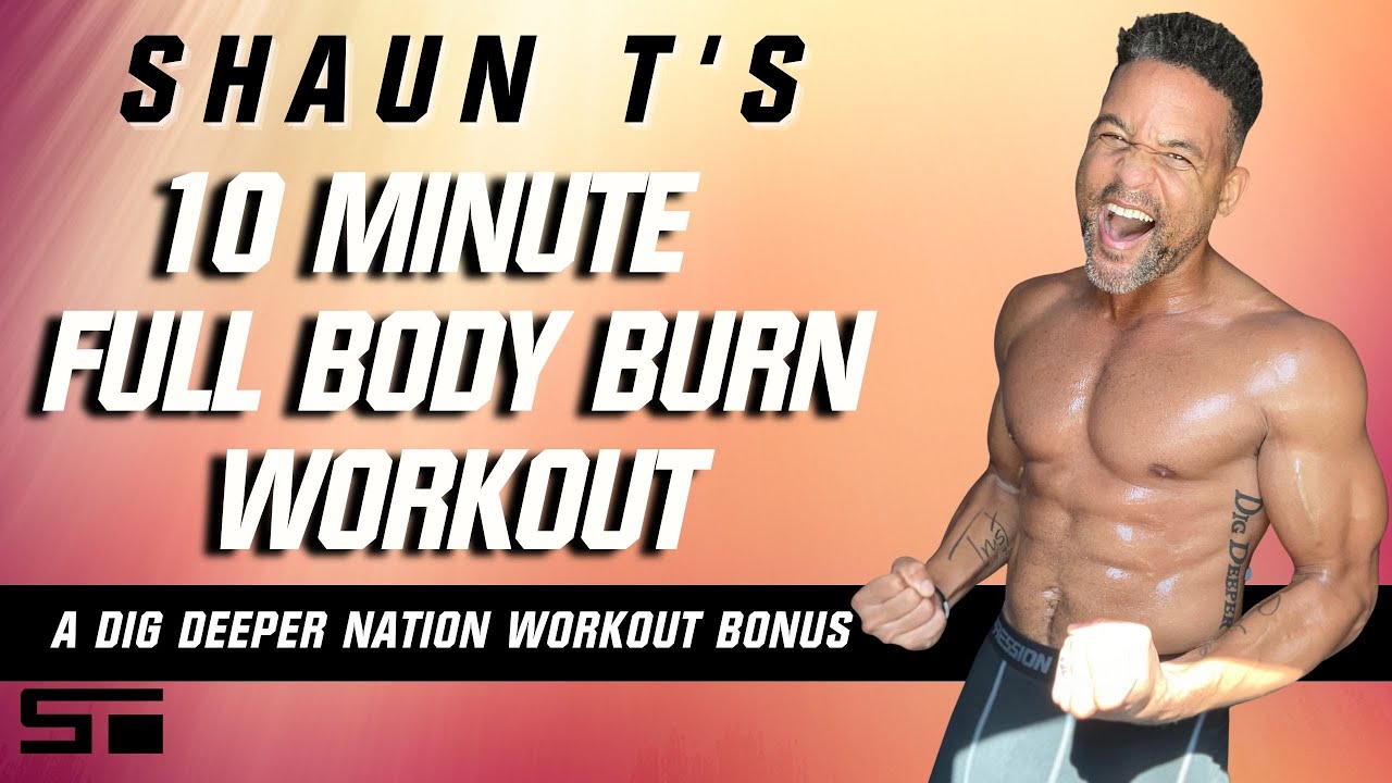 Shaun T's Dig Deeper Nation 10 Minute Workout Bonus Full Body Burn
