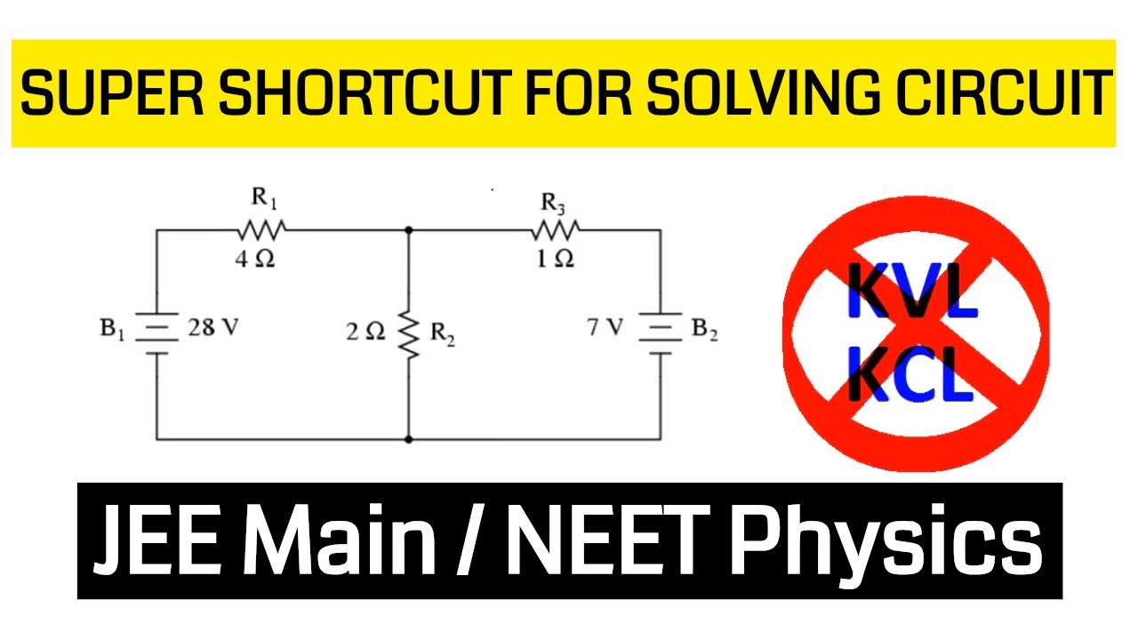 Super Shortcut To Solve Current Electricity || JEE Main / NEET Physics