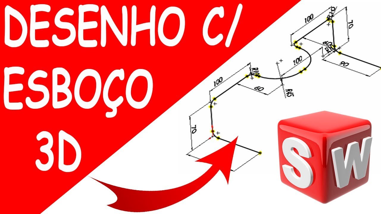 COMO DESENHAR UTILIZANDO ESBOÇO 3D NO SOLIDWORKSS