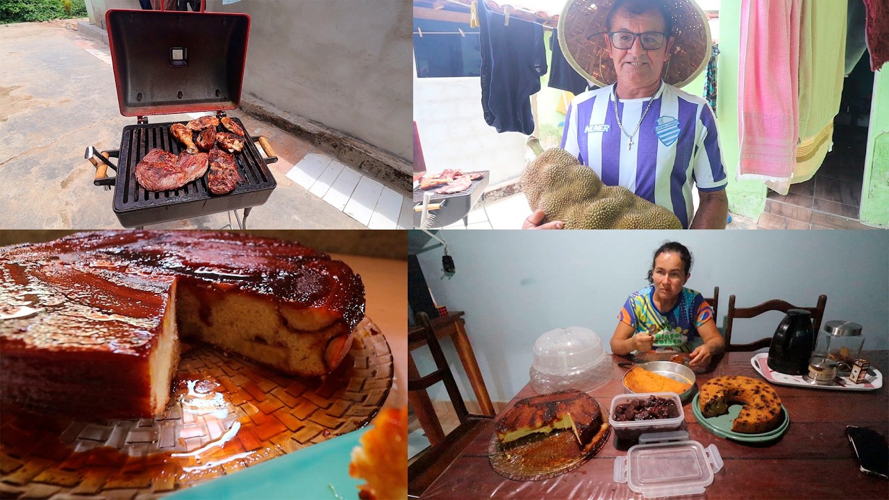 GANHAMOS UM PRESENTE + CHURRASCO + BOLOS COM BANANA