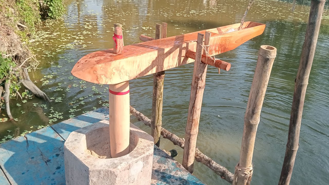water powered corn pounder mill live