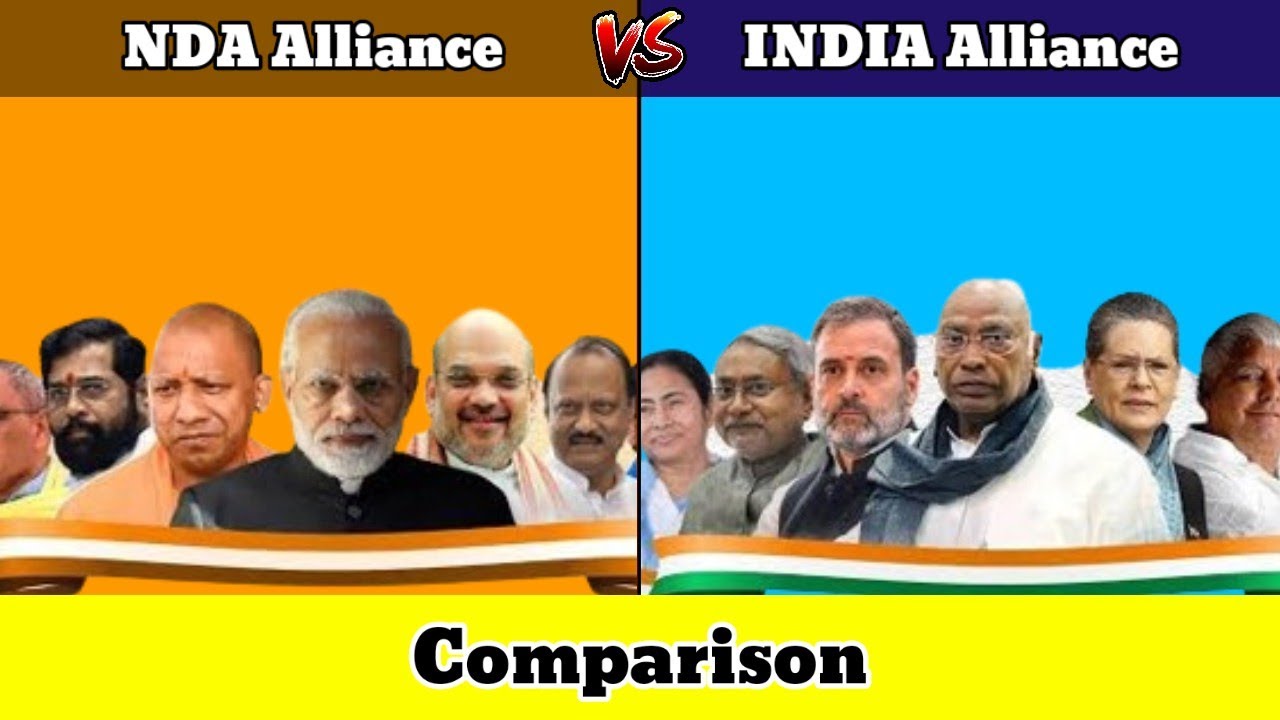 Let's Compare NDA Alliance VS INDIA Alliance | Country Comparison | Data Duck