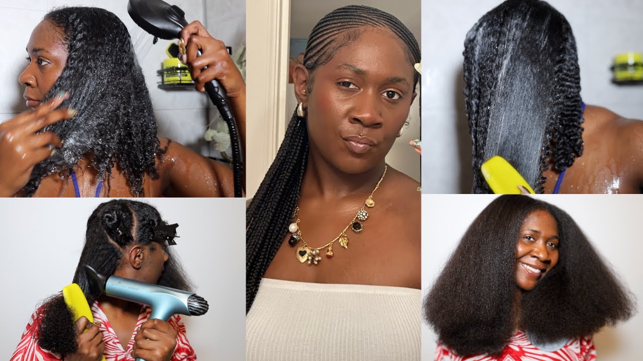 Protective Style Prep on Natural Hair - Shampoo, Deep Condition, Blow Dry, Trim | Nia Imani