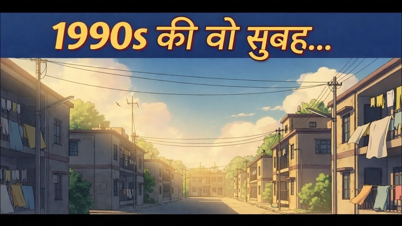 90s India Morning Nostalgia | DDA Flats Ki Wo Shaant Subah ☀️ Old Indian Life ASMR