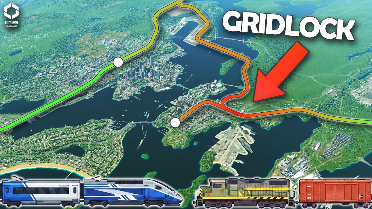 Эта железнодорожная сеть полностью ПАРАЛИЗОВАНА &mdash; Исправляем! | Cities Skylines 2