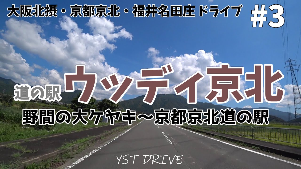 【大阪北摂・京都京北 ドライブ #3】道の駅 ウッディ京北へ【音声解説付き車載ドライブ】