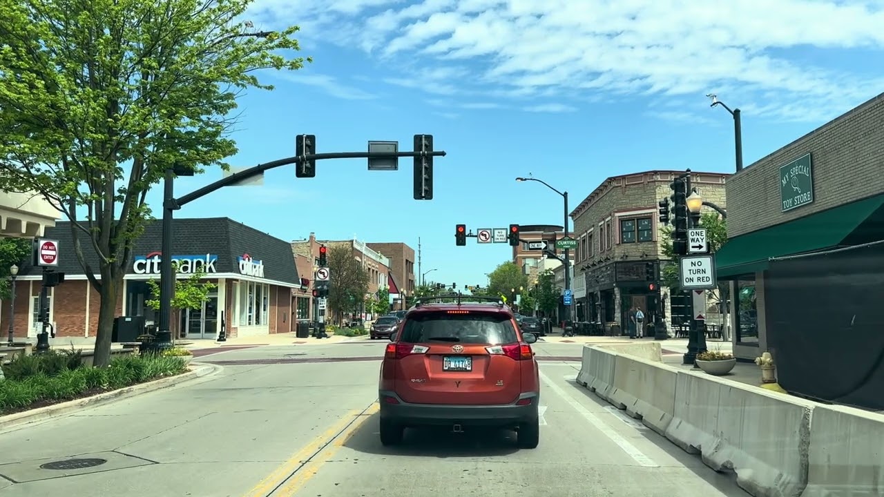 Relaxing Drive through downers grove IL 4k
