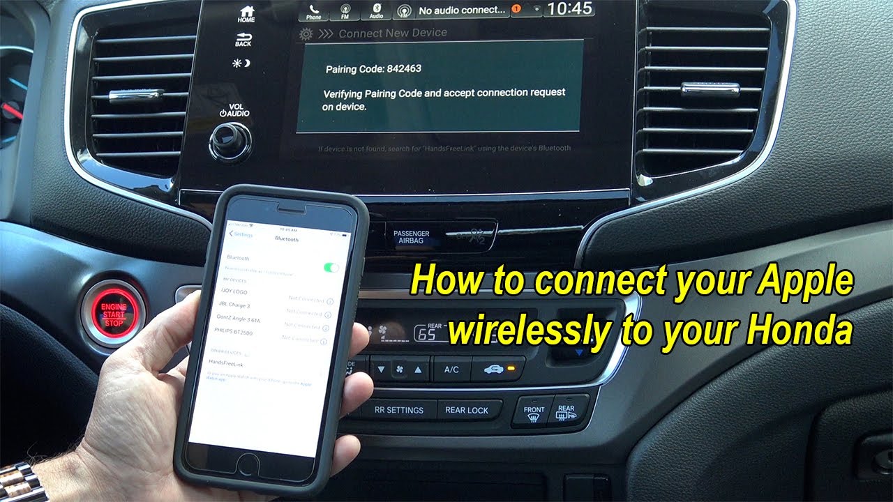 Как подключить iPhone к Honda через Bluetooth | Smail Honda