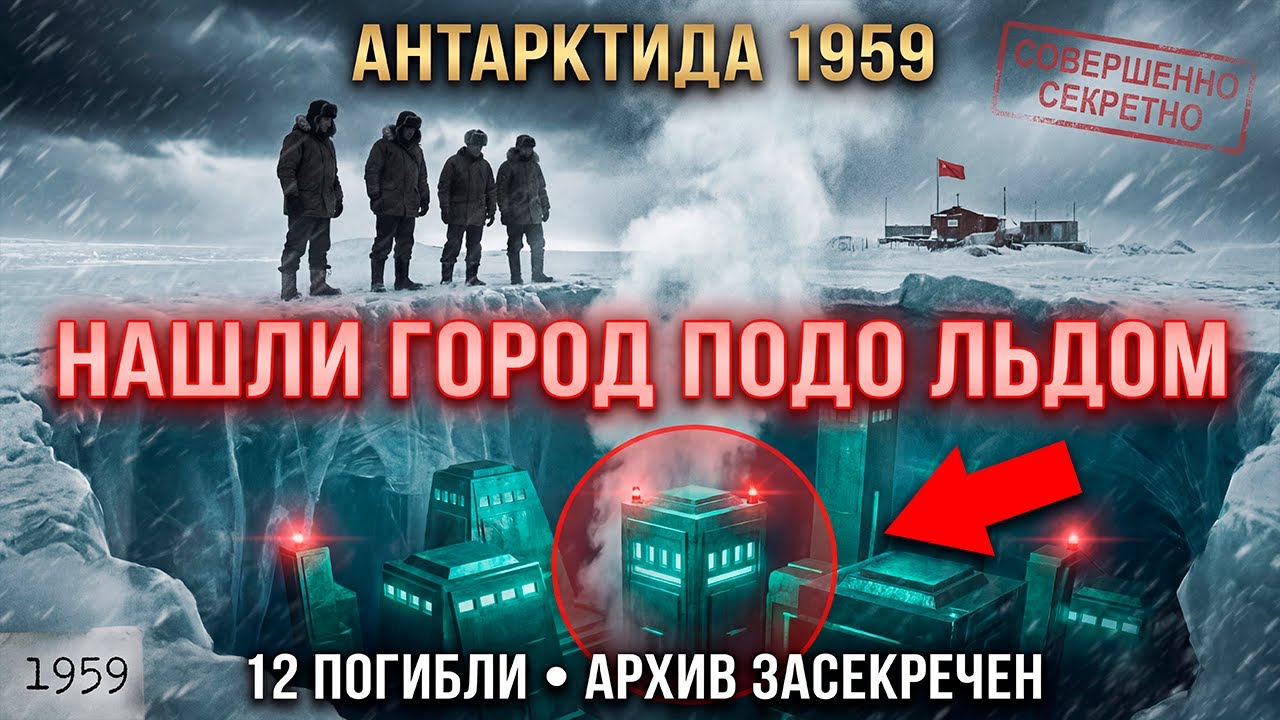 Антарктида 1959: Советские нашли ГОРОД подо льдом. Работали МЕХАНИЗМЫ. Экспедицию СТЁРЛИ