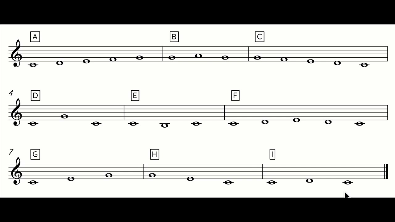 Improvisação de padrões melódicos - 6º ano