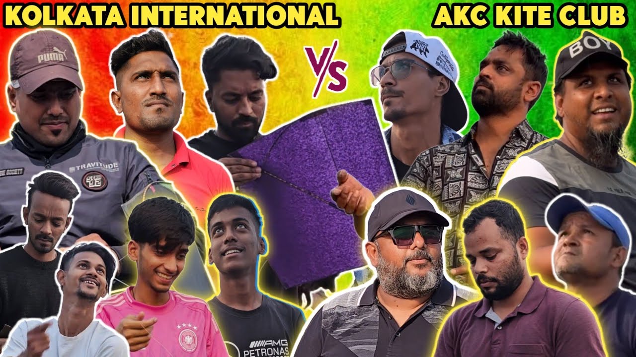 The Biggest kite Fighting 🔥|| Kolkata International vs Akc kite Club || Wasim vs Krish kite fighting