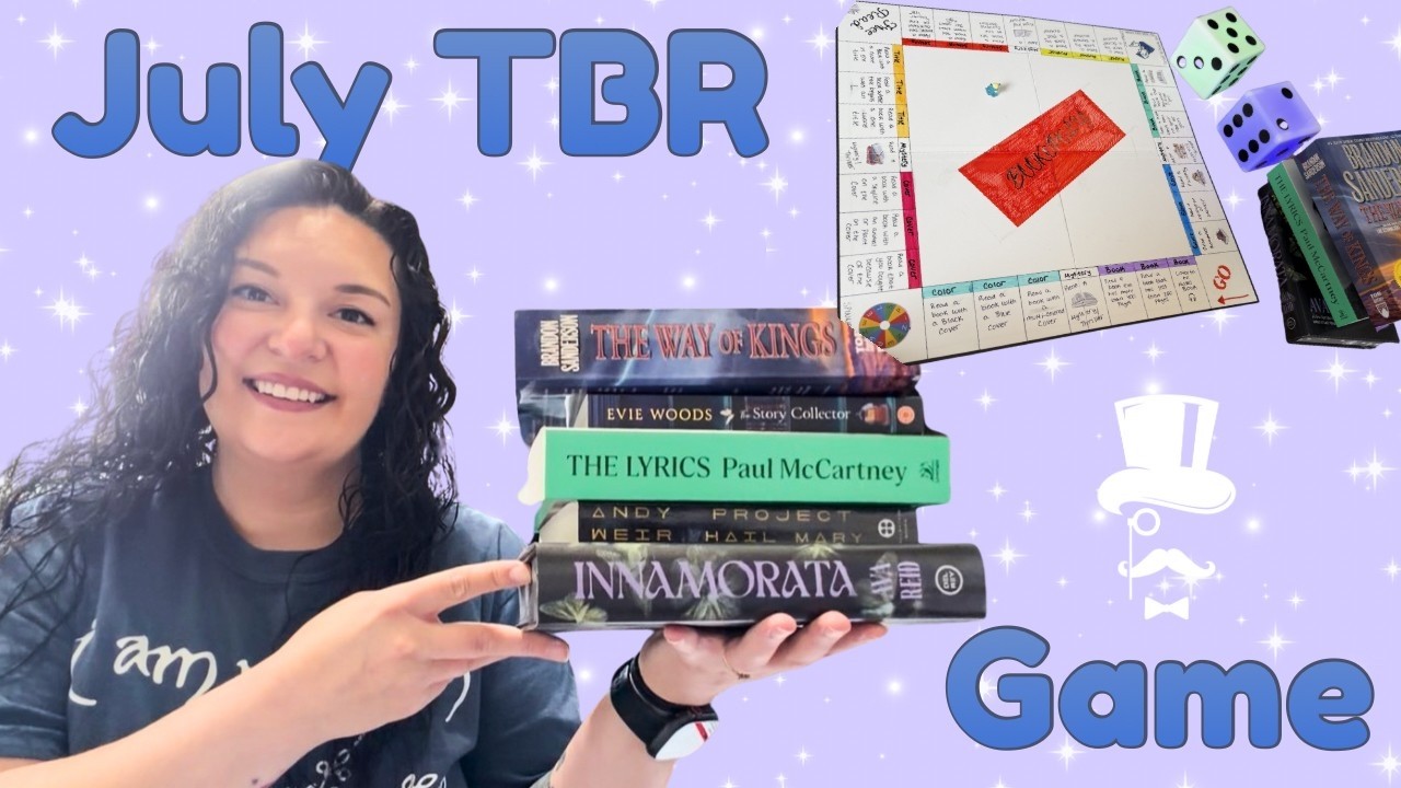 I Created a Bookopoly Board to Choose My July TBR!