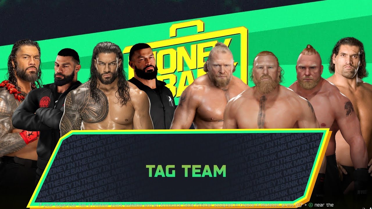 4 Roman Reigns Vs 3 Brock Lesnar And Great Khali Amazing Match wwe2k25 #new #wwe #usa #viral #ps5