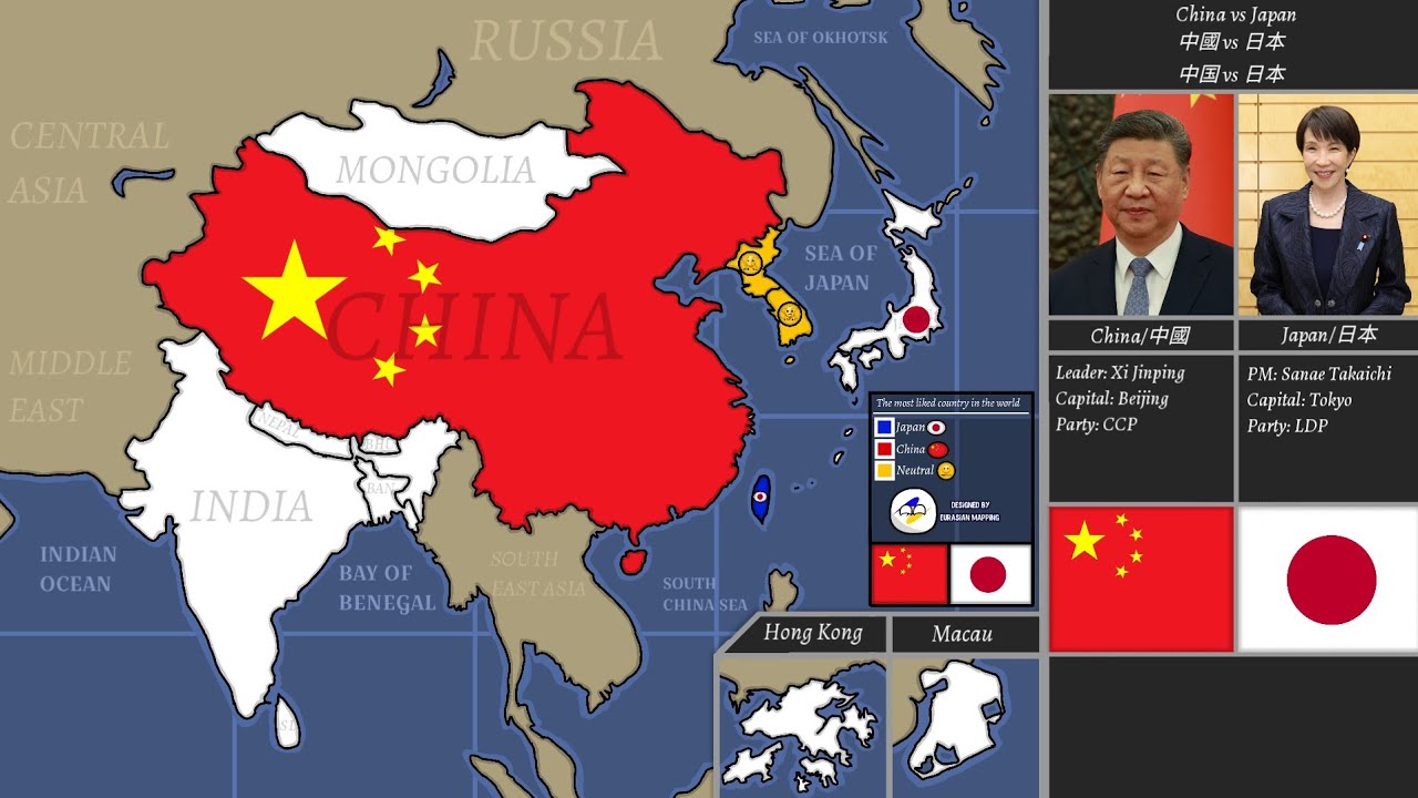 China vs Japan the most liked country in the world