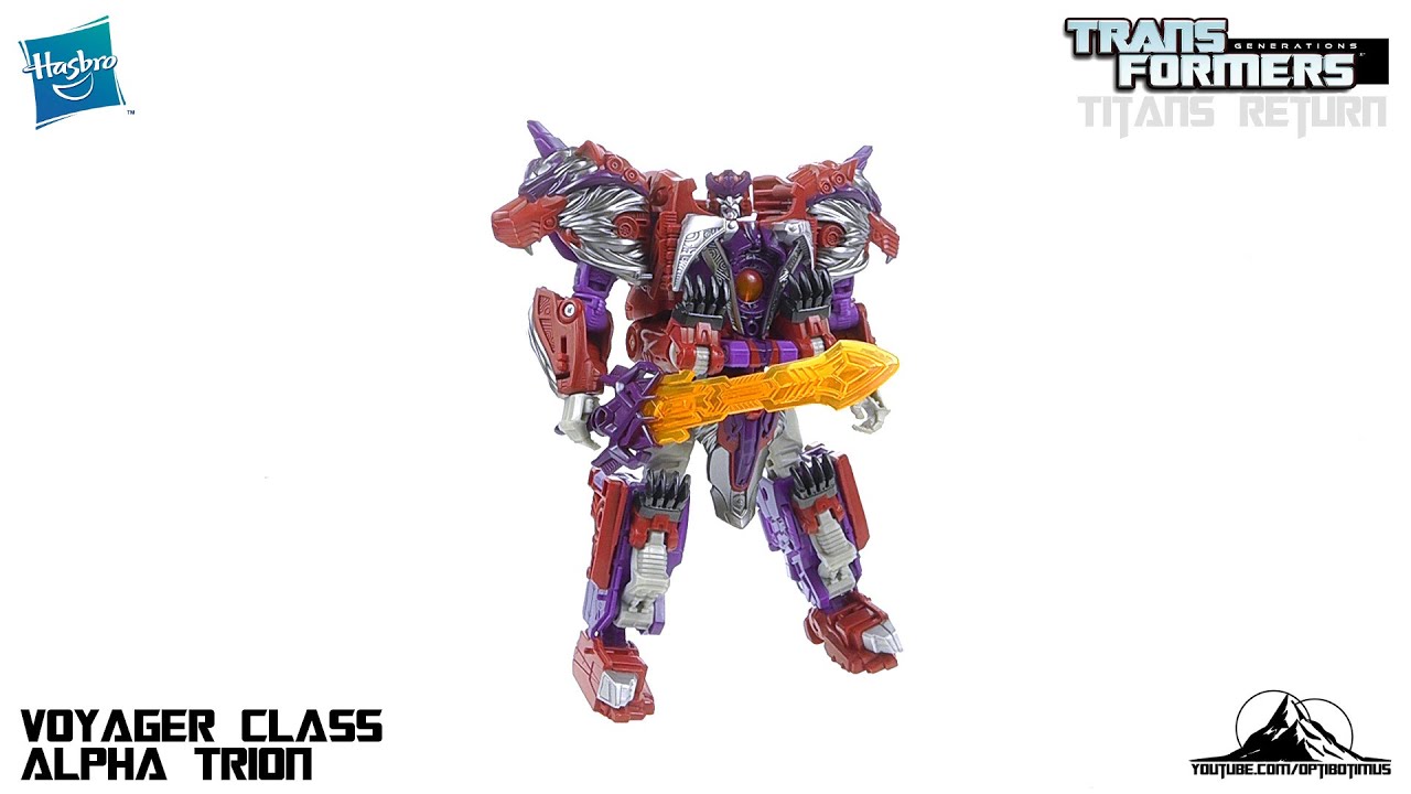 Transformers Titans Return Voyager Class ALPHA TRION Video Review
