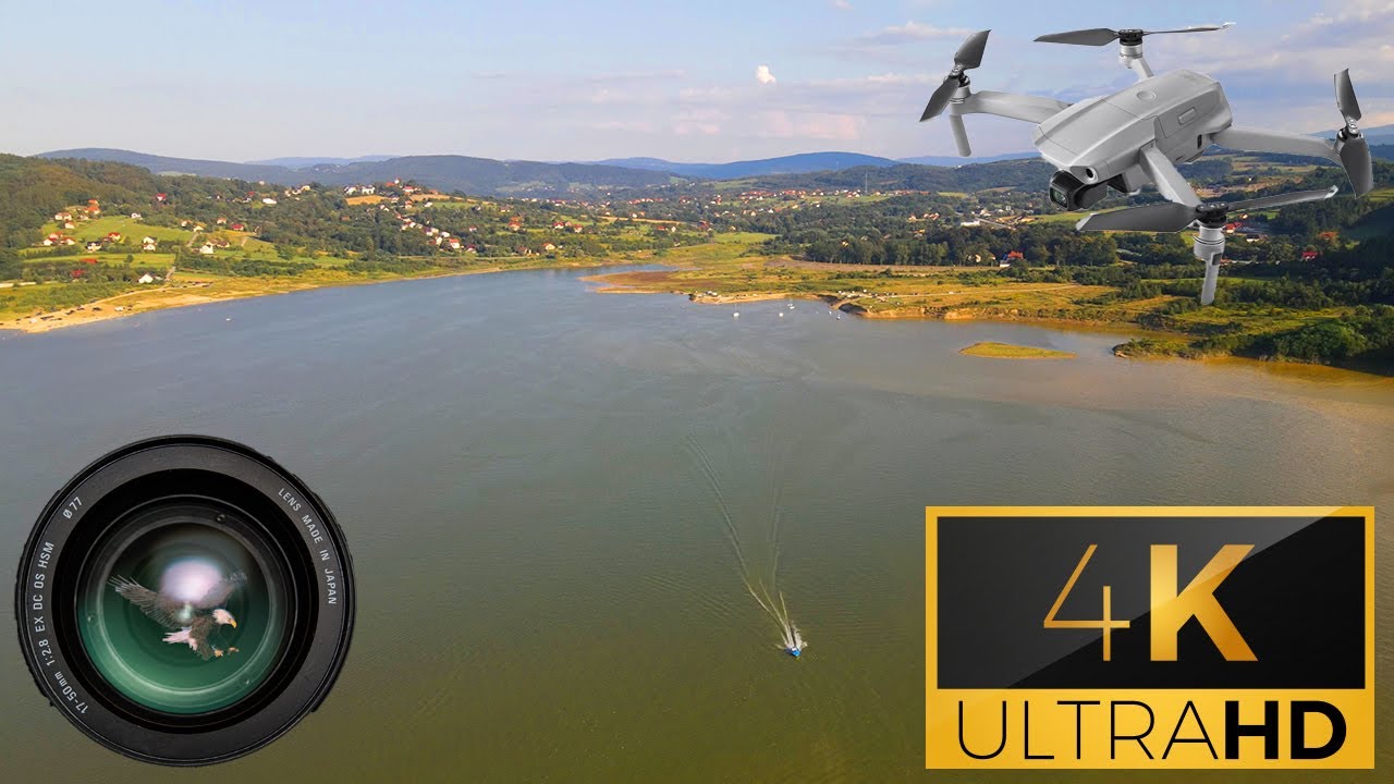 Jezioro Mucharskie, zapora Świnna Poręba [4K Polska dronem] DJI Mavic Air 2