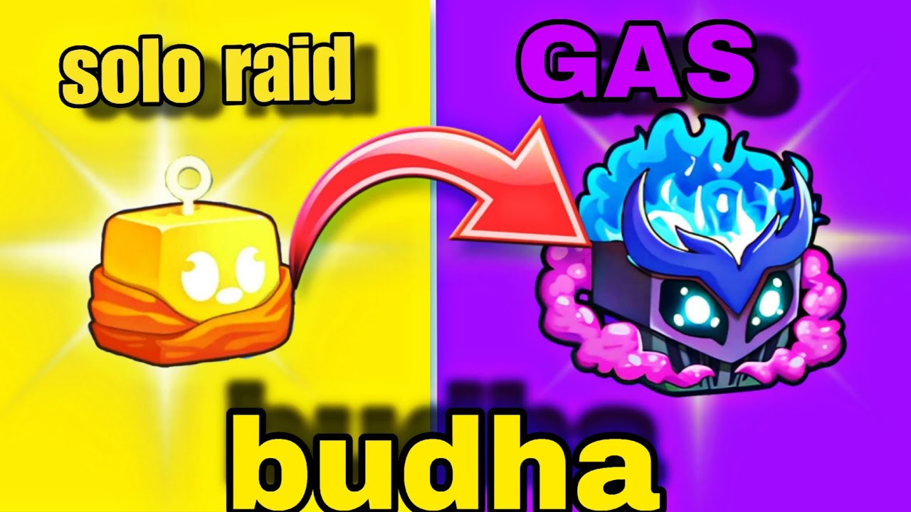 Doing solo budha raid with gas fruit in blox fruit