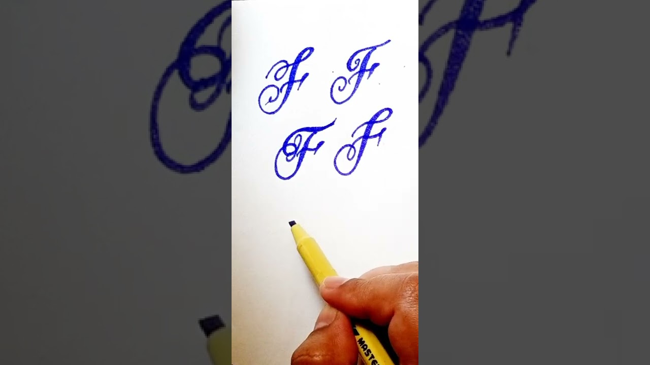 how to write letter f in different styles | stylish capital letter | Farwa Calligraphy