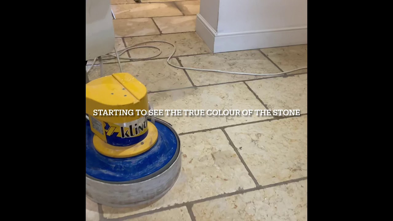 First natural stone floor renovation of 2021!