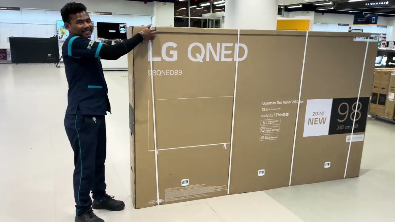 Unboxing the Mega LG 98inches 98QNED89