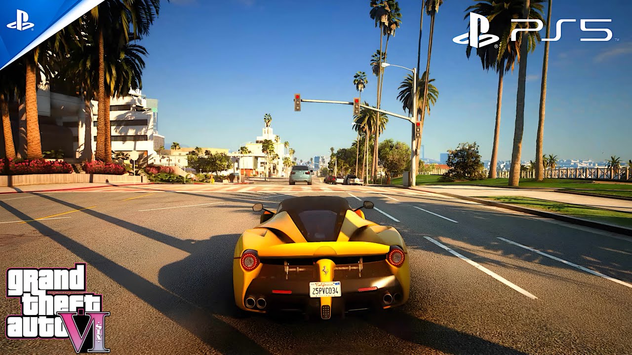 ⁴ᴷ GTA 6 Graphics?! PlayStation 5 (PS5) Free Roam Open World Gameplay Concept