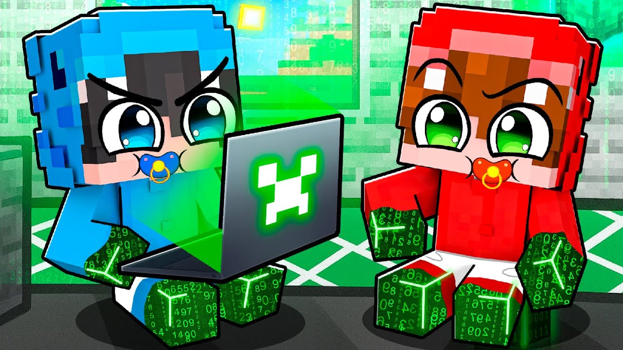 Nos Convertimos en BEBÉS HACKERS en Minecraft!