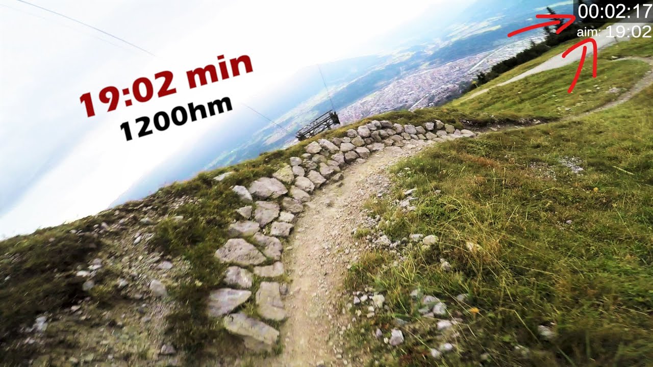 Nordkette Singletrail + Hungerburgtrail in 20 min (UNCUT)