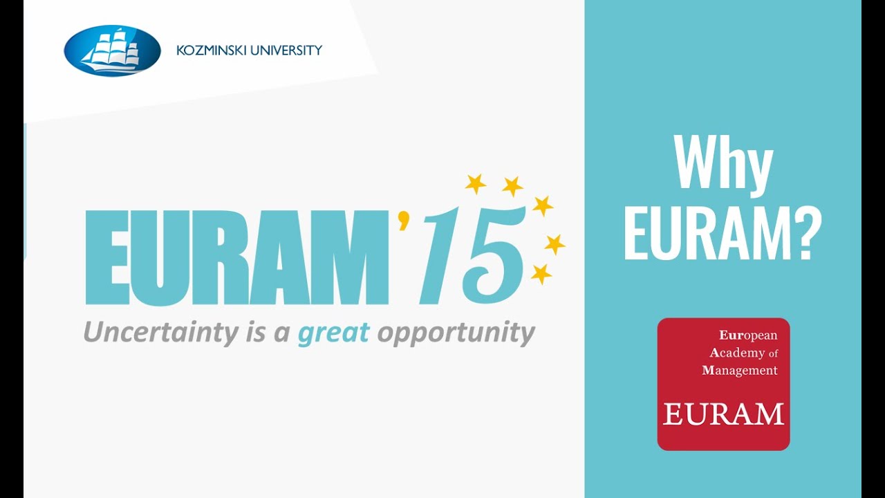 EURAM - Why it's important!