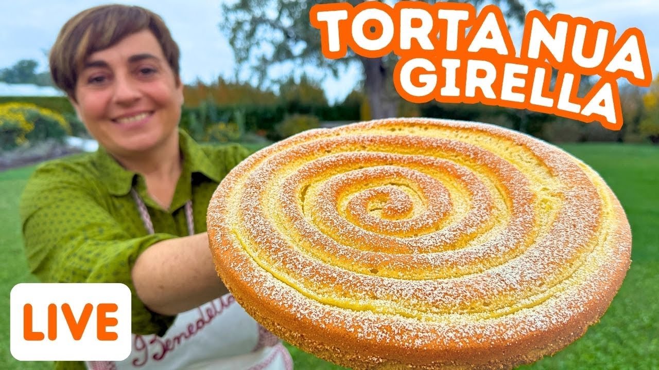 TORTA NUA GIRELLA Ricetta in Diretta  Fatto in Casa da Benedetta