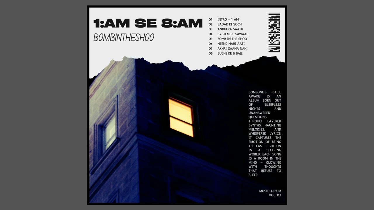 1:00 AM (Intro) | Bomb In The Shoo | Dark Lo-Fi Desi Hip-Hop | EP Opening